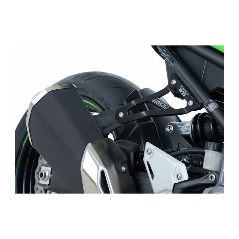 Patte de fixation de silencieux R&G RACING noir Kawasaki Z900
