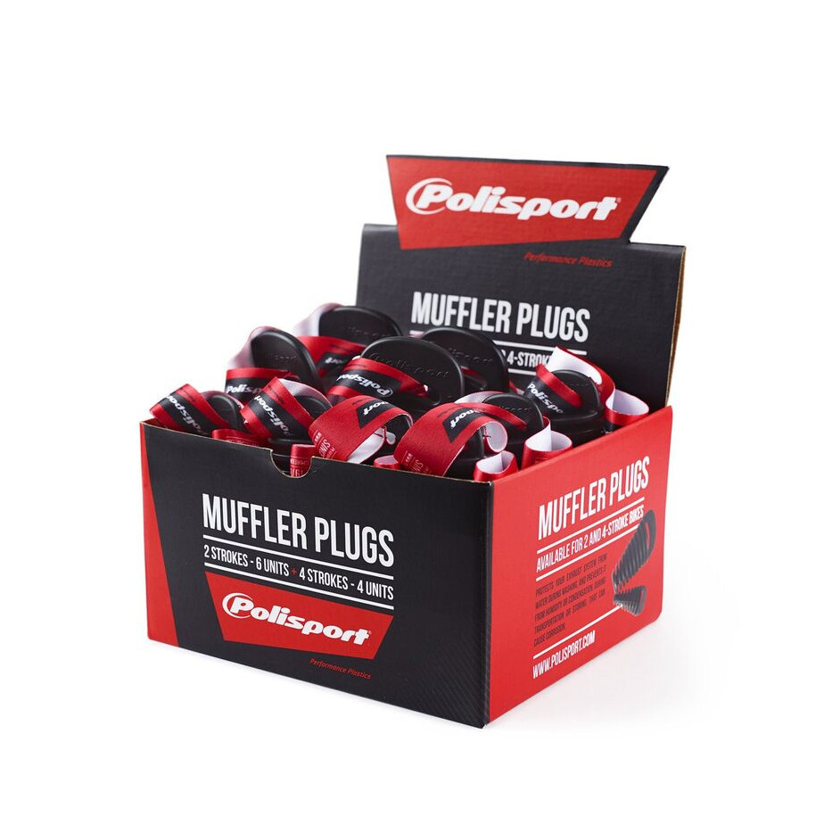 Kit de bouchons de pot d'échappement POLISPORT - 4 pièces 2T / 6 pièces 4T