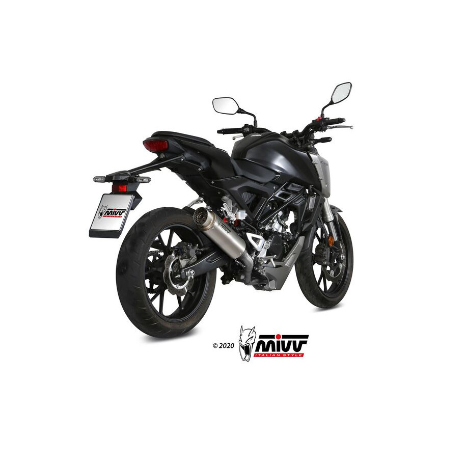 Ligne complète MIVV GP Pro titane/inox - Honda CB125R