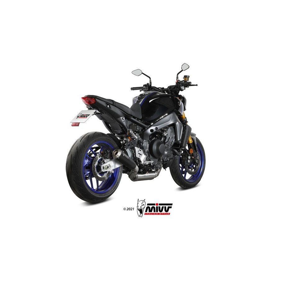 Ligne complète MIVV X-M1 - Steel Black/inox Yamaha MT-09/SP/FZ-09