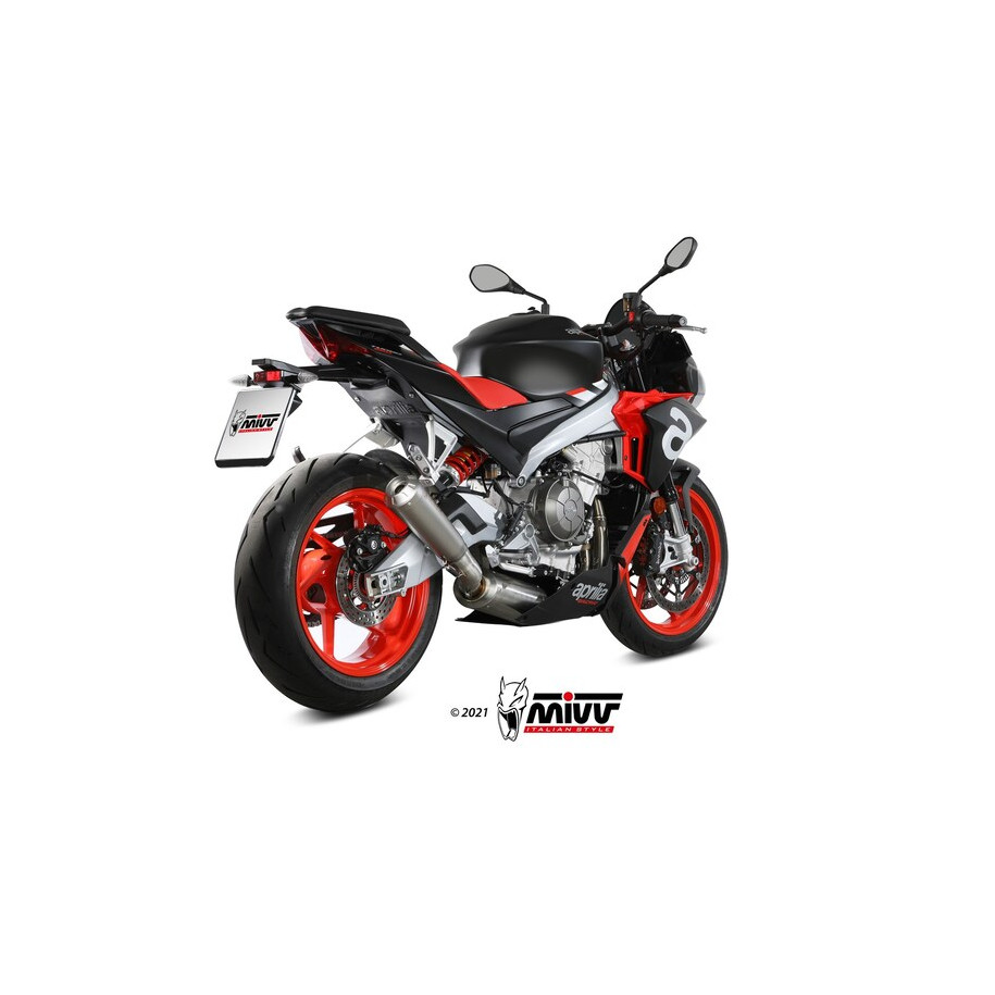 Ligne complète MIVV X-M1 - titane/inox Aprilia Tuono 660