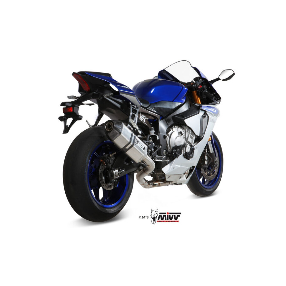 Ligne complète MIVV Speed Edge titane/carbone - Yamaha YZF R1