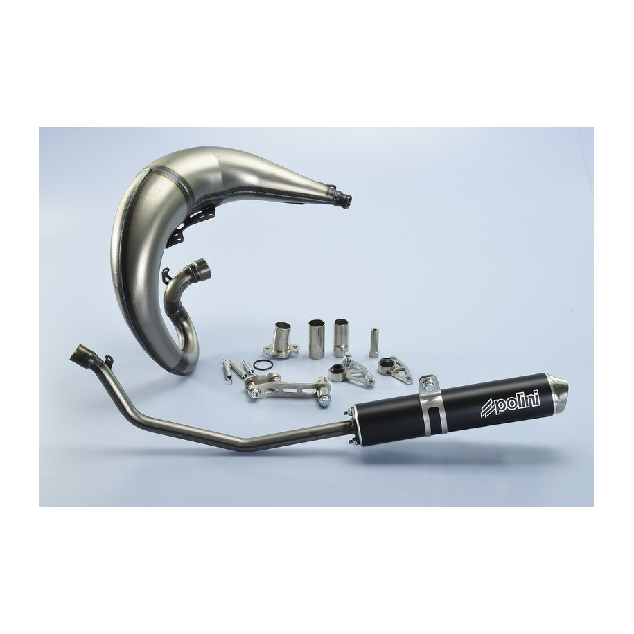Pot d'échappement POLINI Race Aluminium noir - Derbi DRD S