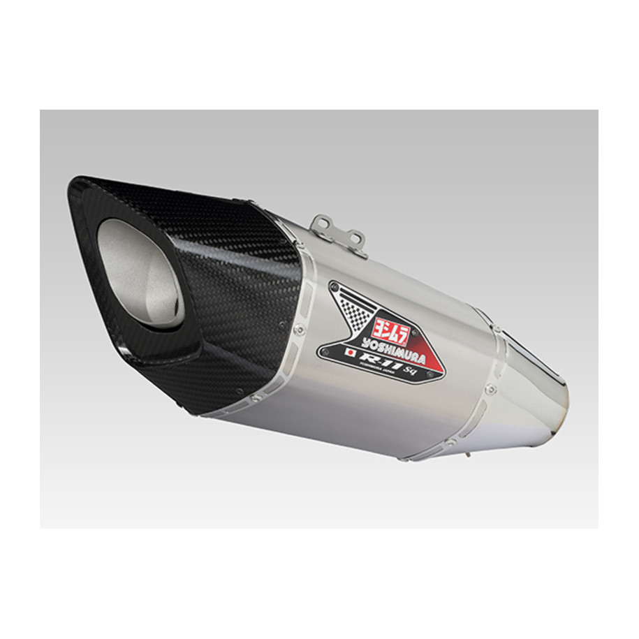 Silencieux YOSHIMURA R-11SQ inox satin/casquette carbone Suzuki GSX-S 1000