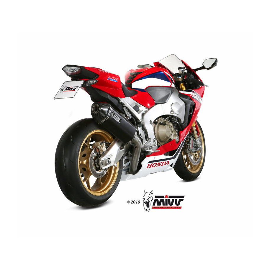 Silencieux MIVV Speed Edge Steel Black/carbone - Honda CBR1000RR