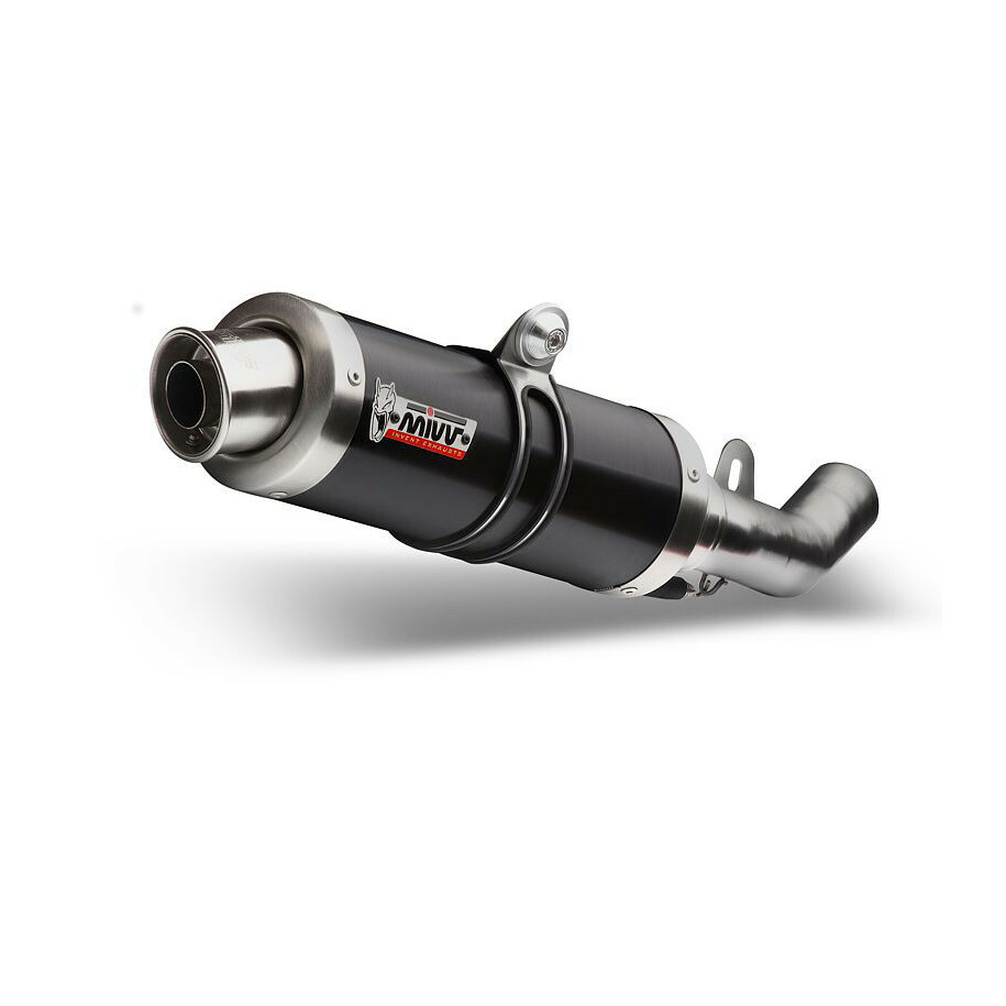 Silencieux MIVV GP inox brossé noir Kawasaki ZX-6R 636/ZX-6RR