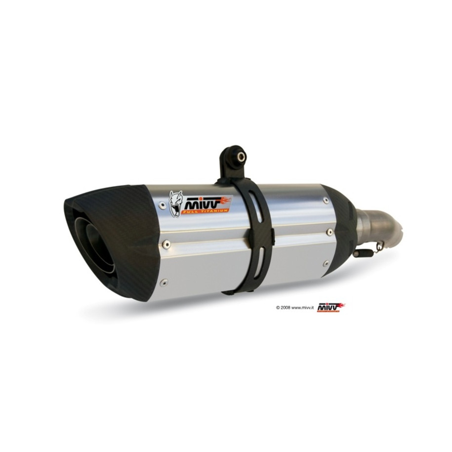Silencieux MIVV Suono inox/casquette carbone BMW K1200 R/S/GT/LT