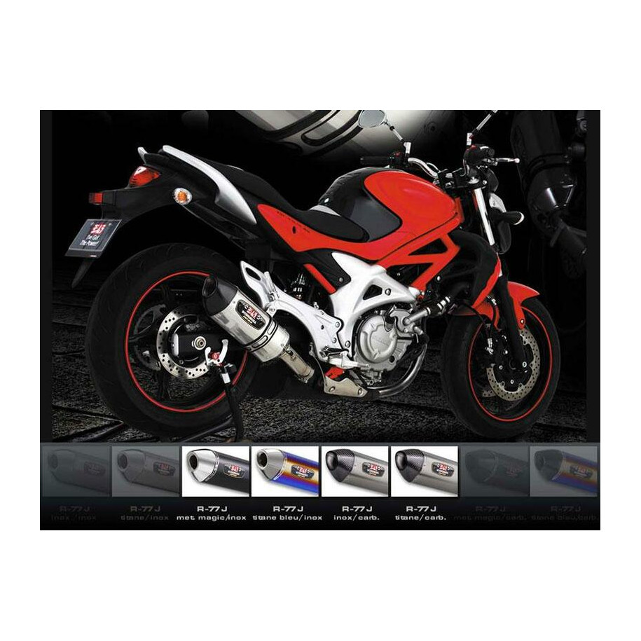 SILENCIEUX YOSHIMURA R77-J M. MAGIC/CASQUETTE CARBONE POUR SUZUKI