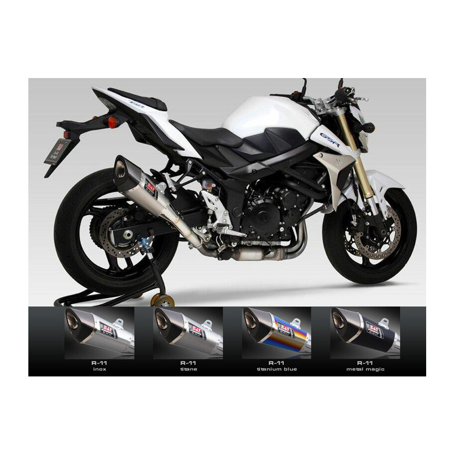Silencieux YOSHIMURA R-11 titane Suzuki GSR750 (en Suisse non homologué)