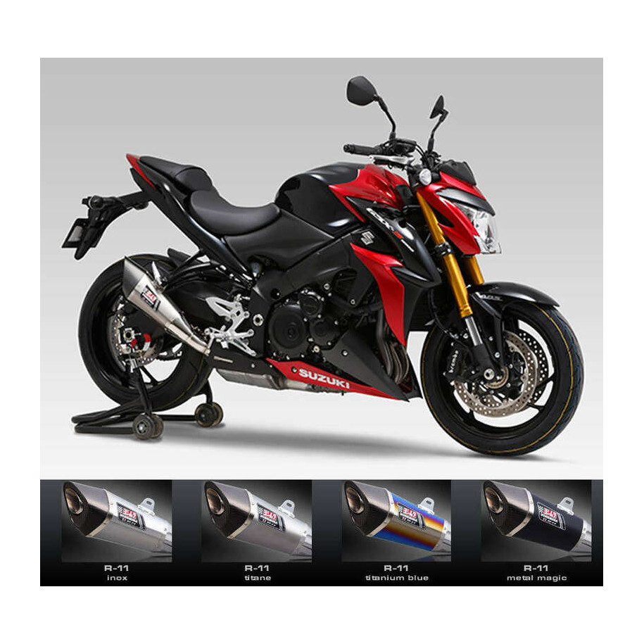 Silencieux Yoshimura R11 titane bleu Suzuki GSX-S 1000/F