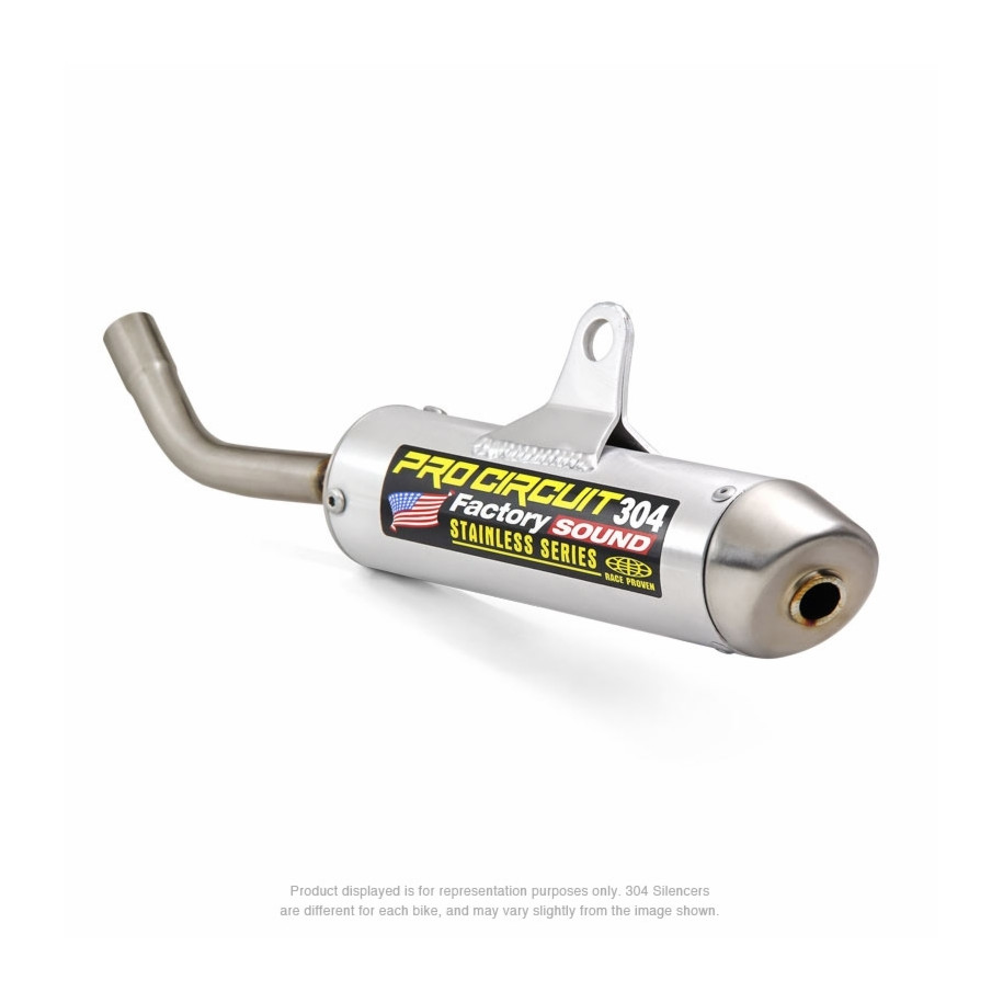 Silencieux PRO CIRCUIT 304 alu brossé/casquette inox KTM/Husqvarna