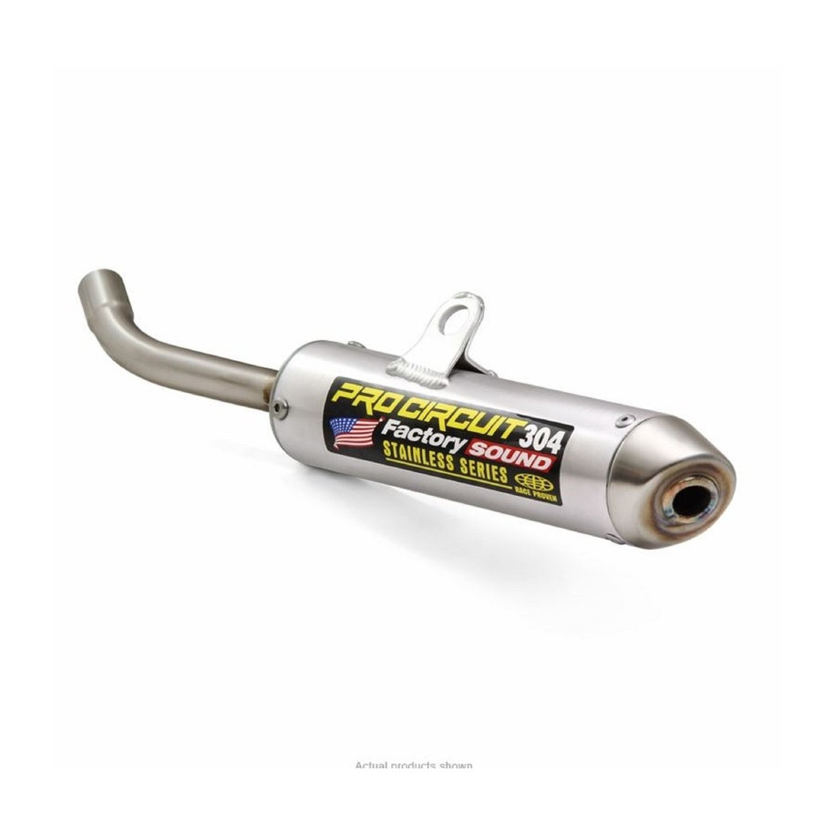 Silencieux PRO CIRCUIT 304 alu brossé/casquette inox Yamaha YZ65