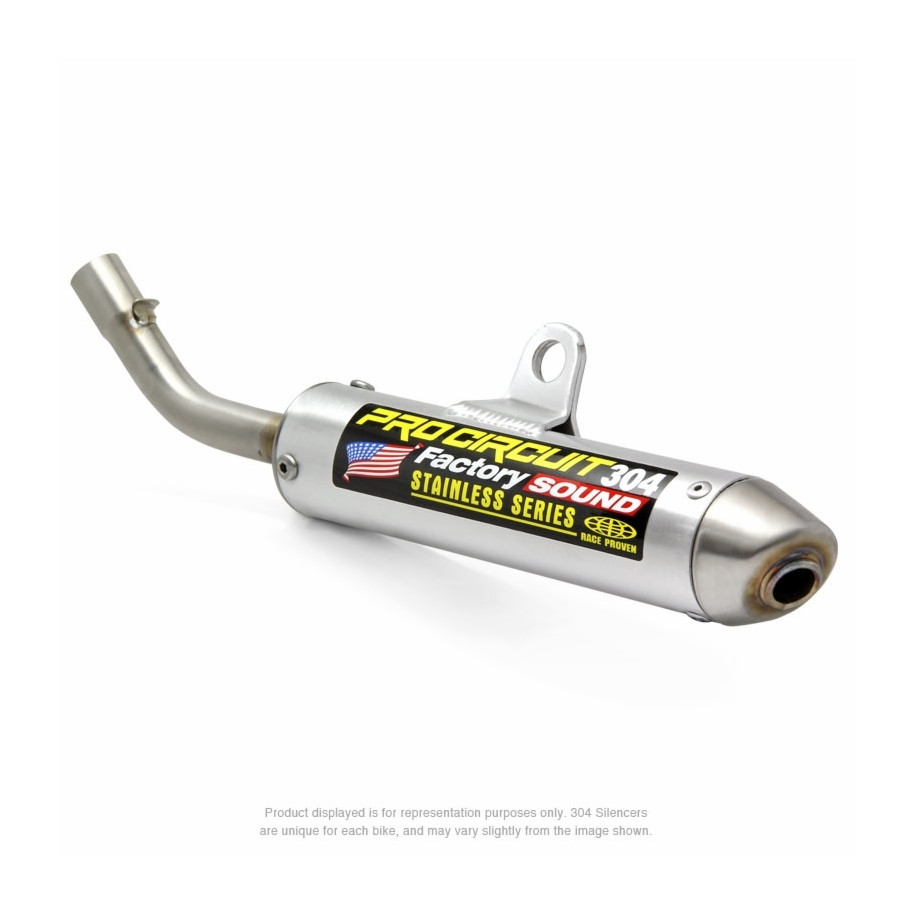 Silencieux PRO CIRCUIT 304 alu brossé/casquette inox KTM/Husqvarna