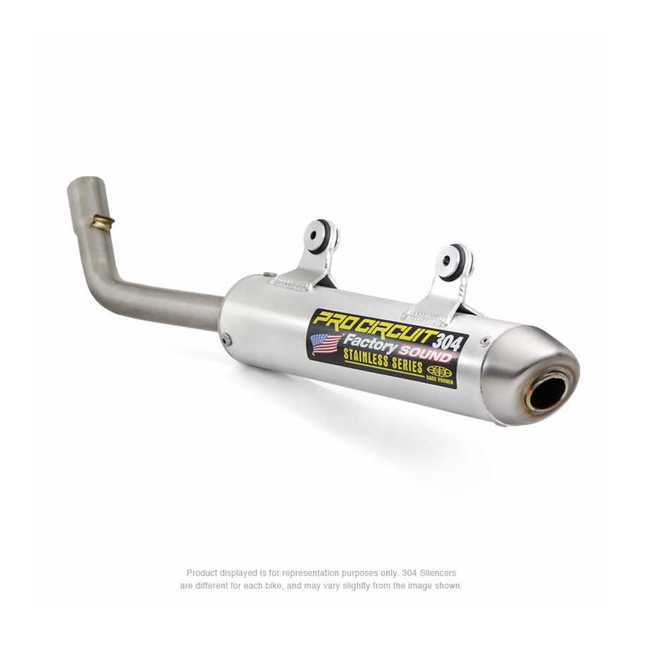 Silencieux PRO CIRCUIT 304 alu brossé/casquette inox KTM/Husqvarna
