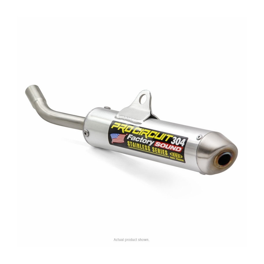 Silencieux PRO CIRCUIT 304 alu brossé/casquette inox Yamaha YZ85