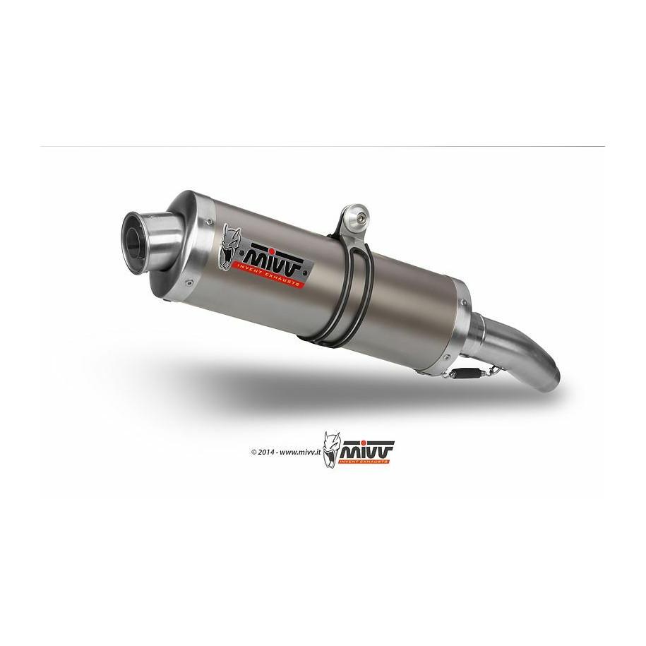 Silencieux double MIVV Oval Classic inox Yamaha TDM900