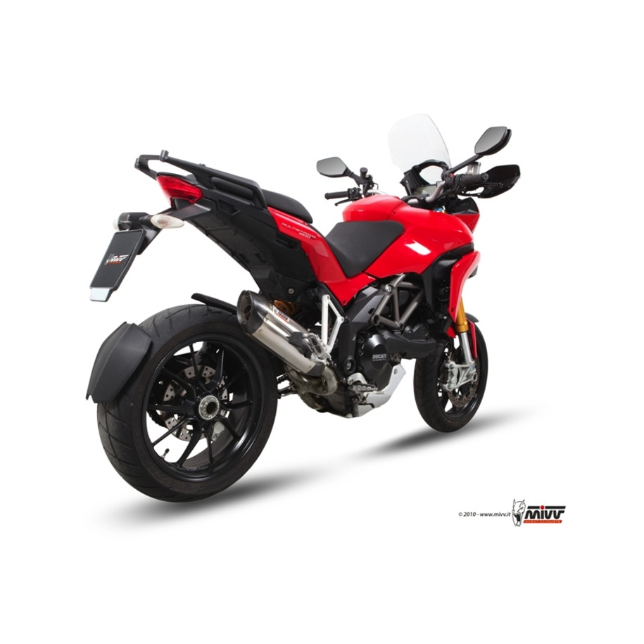 Silencieux MIVV Suono inox/casquette carbone Ducati Multistrada 1200