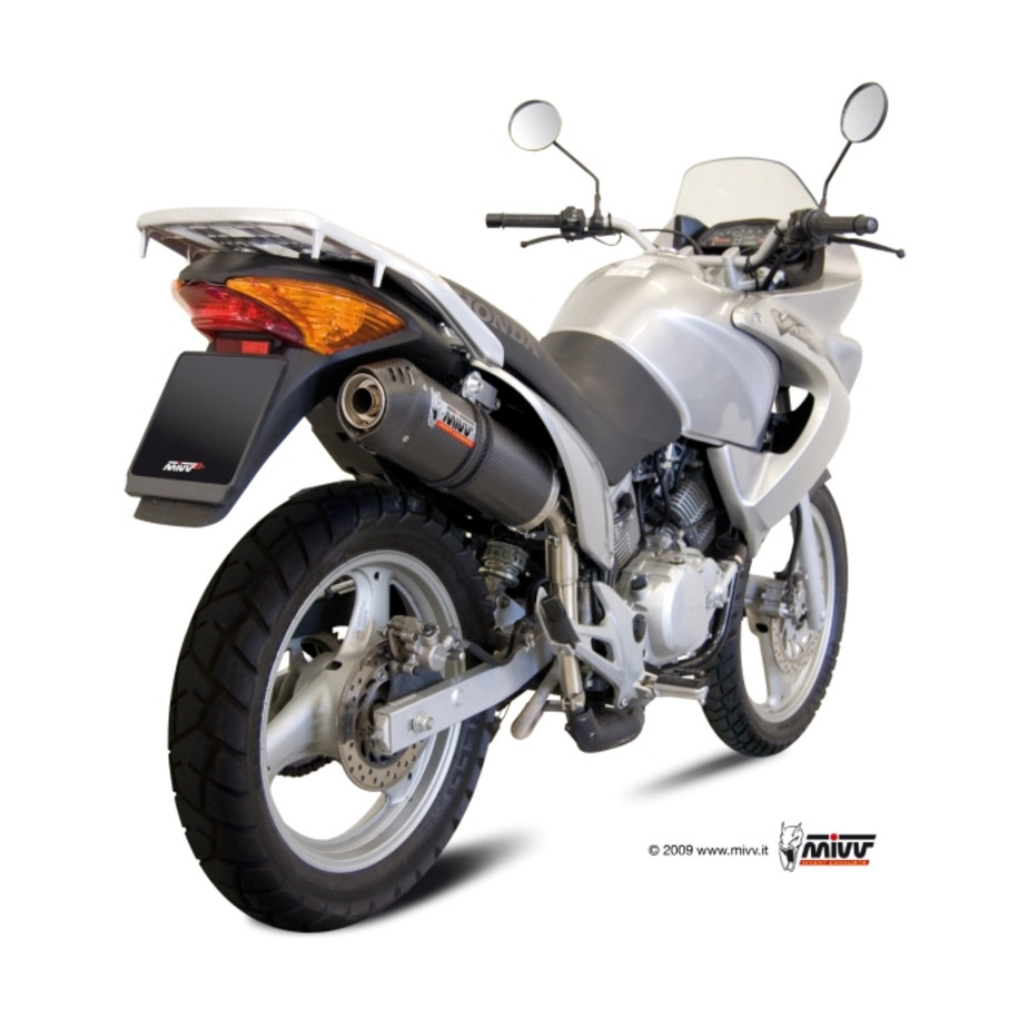 Silencieux MIVV Oval Carbon Cap carbone Honda XL125V Varadero