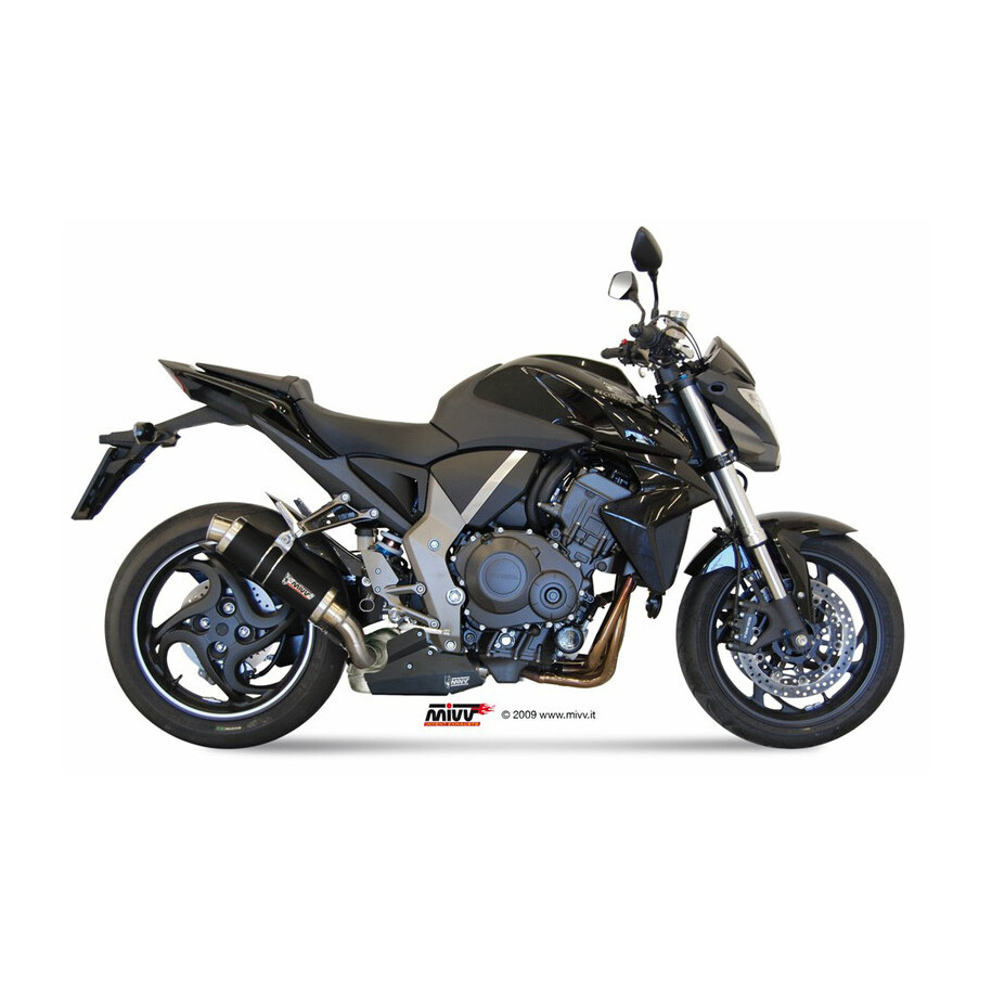 Silencieux MIVV GP inox brossé noir Honda CB1000R