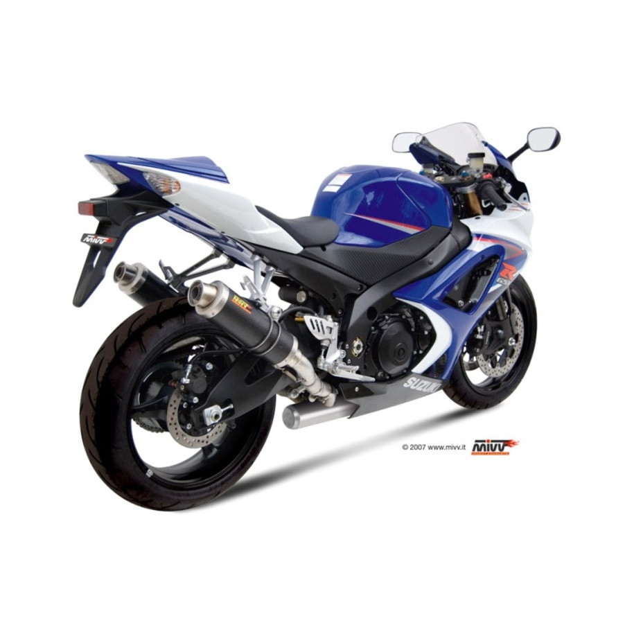 Silencieux double MIVV GP carbone SUZUKI GSX-R1000