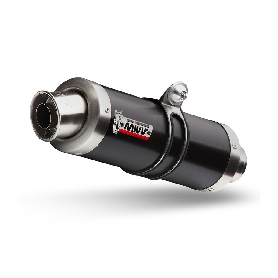 Silencieux MIVV GP inox noir/casquette inox Kawasaki Z1000SX