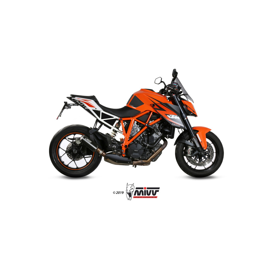 Silencieux MIVV MK3 Steel Black/casquette inox KTM 1290 Superduke