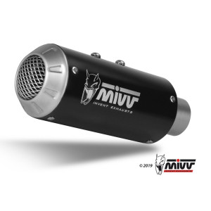 Silencieux MIVV MK3 Steel Black/casquette inox KTM 1290 Superduke