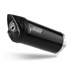 Silencieux MIVV Mover inox noir/casquette ABS noir Yamaha T-Max 300