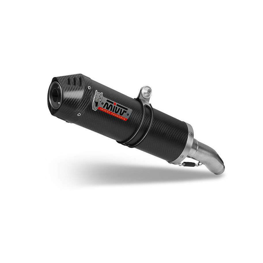 Silencieux MIVV Oval Carbon Cap carbone Kawasaki Versys 1000