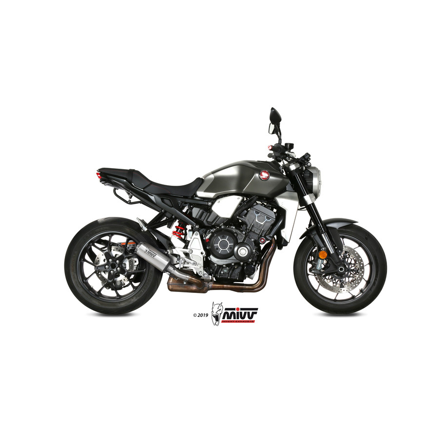 Silencieux MIVV MK3 inox/casquette inox Honda CB1000R