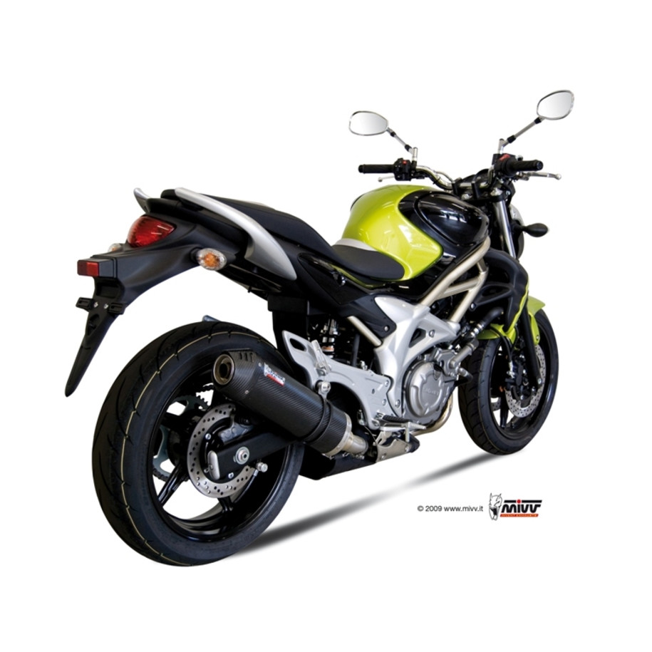Silencieux MIVV Oval Carbon Cap carbone Suzuki Gladius SFV 650