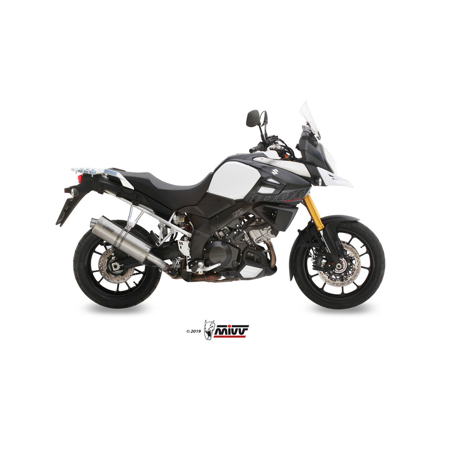 Silencieux MIVV Oval acier inox/casquette inox Suzuki