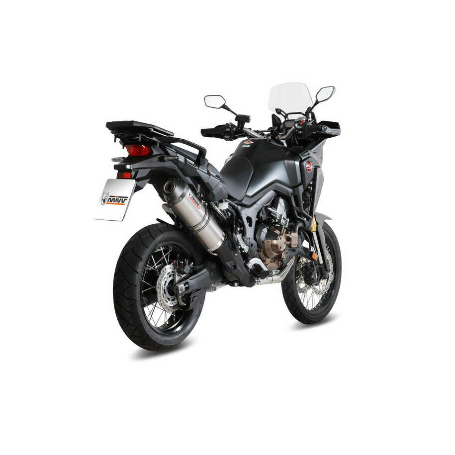 Silencieux MIVV Oval Carbon Cap titane Honda CRF1000L Africa Twin