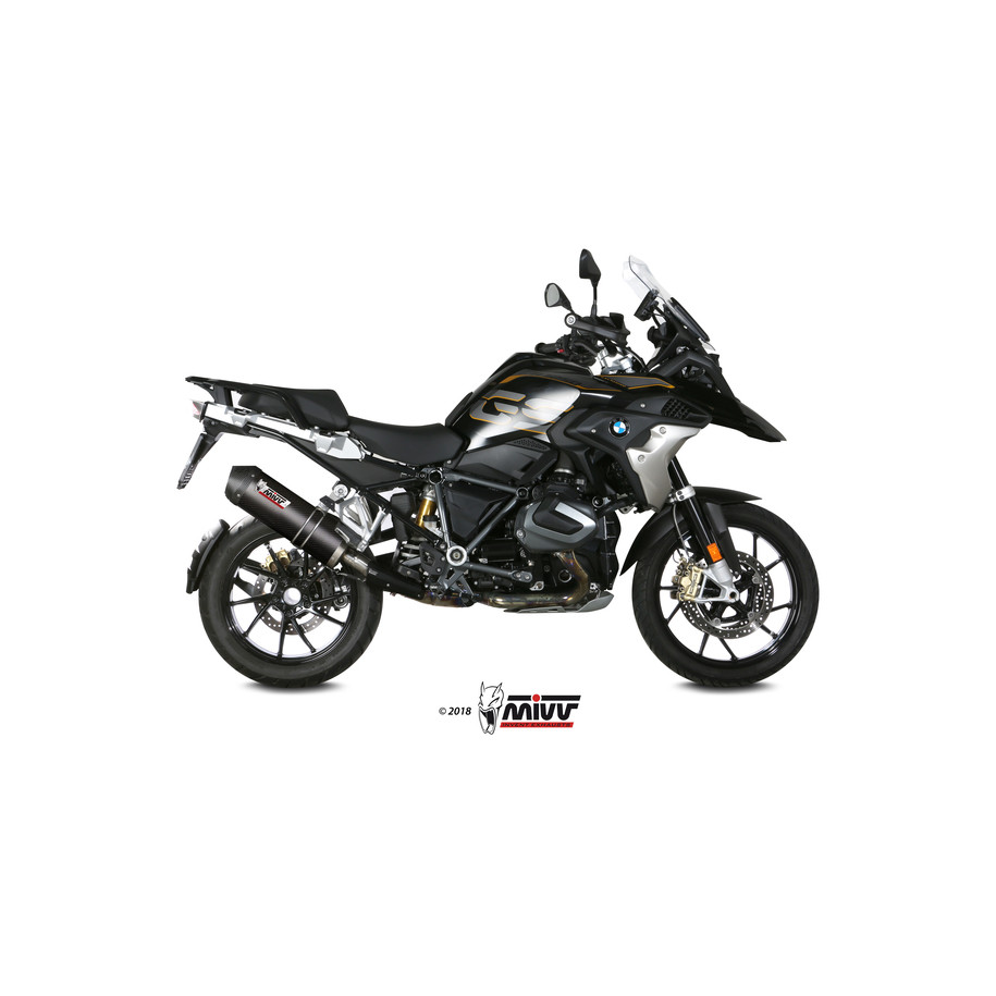 Silencieux MIVV Oval carbone/casquette carbone BMW R1250GS