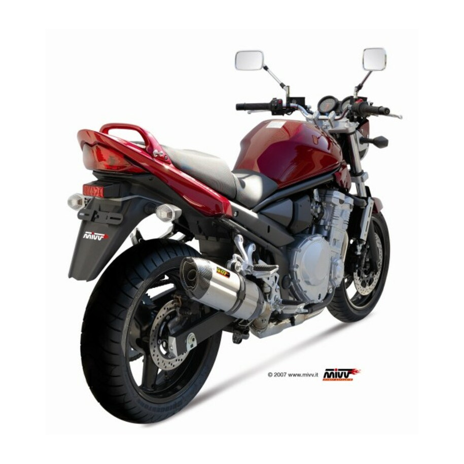 Silencieux MIVV Suono inox/casquette carbone Suzuki