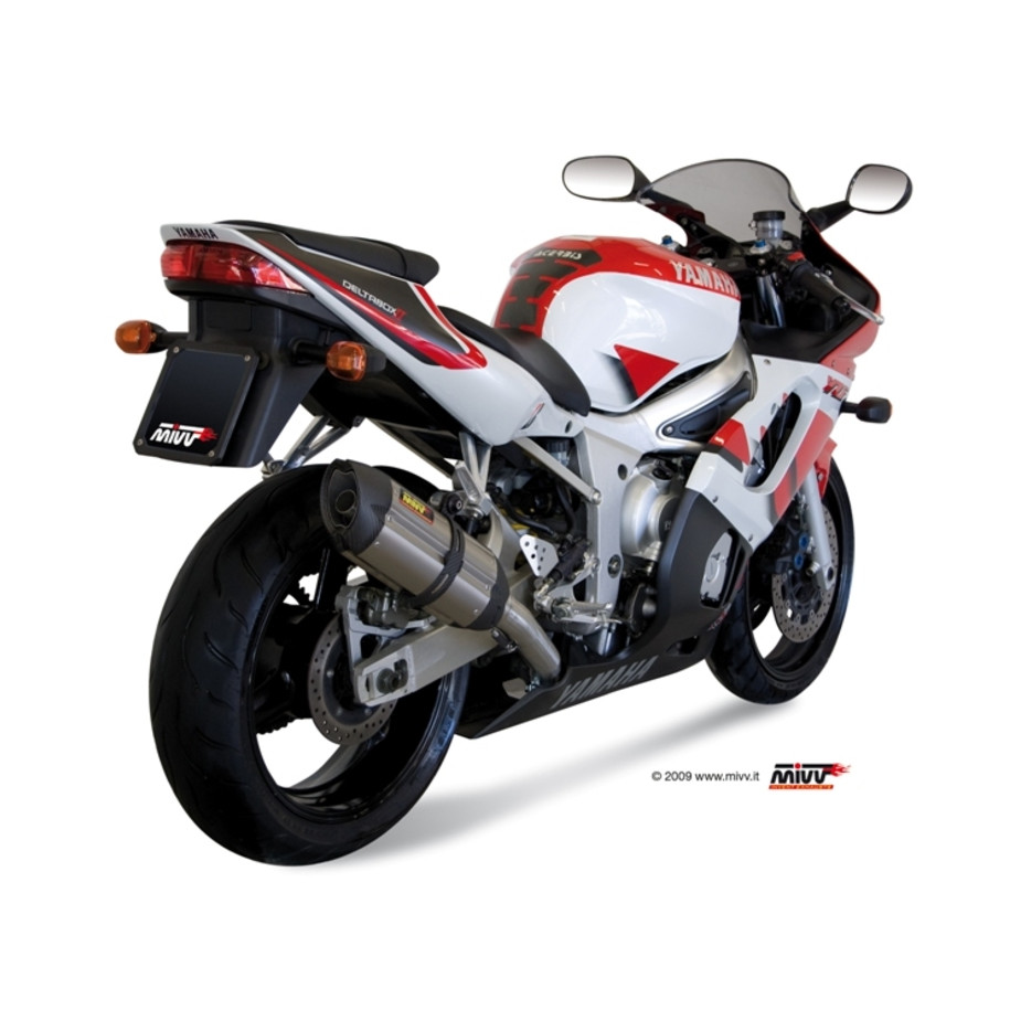 Silencieux MIVV Suono inox/casquette carbone Yamaha YZF-R6