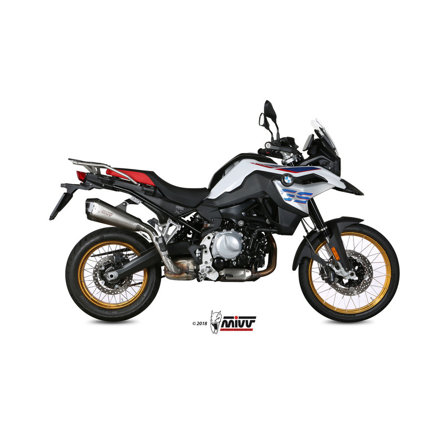Silencieux MIVV Delta Race inox/casquette carbone BMW F850GS