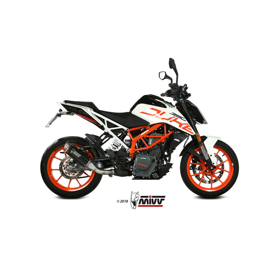 Silencieux MIVV GP Pro inox noir KTM Duke 125/390