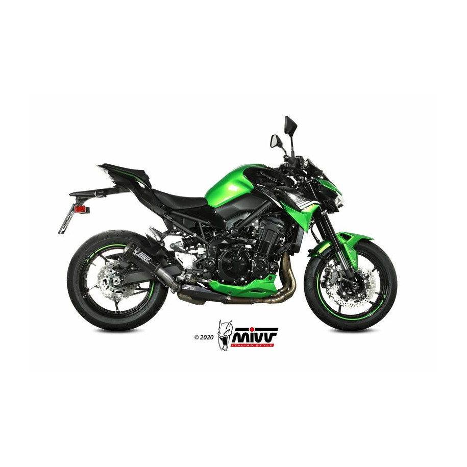 Silencieux MIVV MK3 carbone/casquette inox Kawasaki Z900