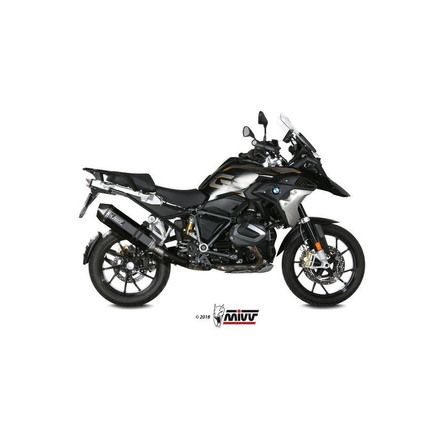 Silencieux MIVV Speed Edge inox noir/casquette carbone BMW R1250GS