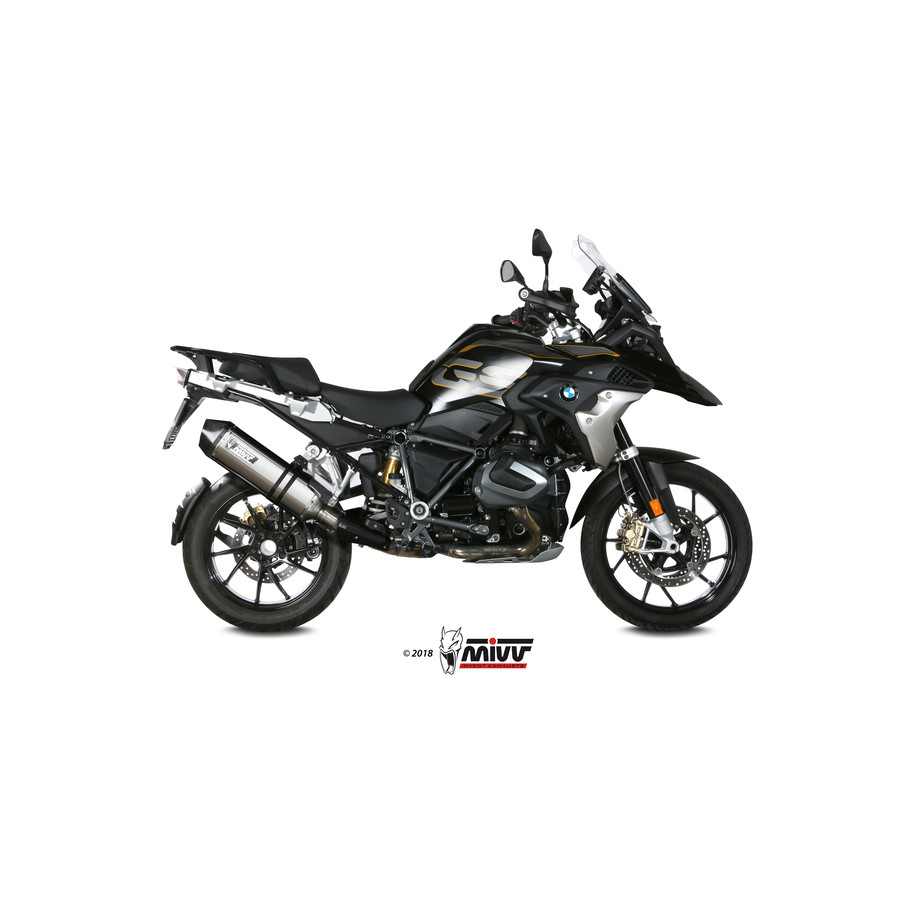 Silencieux MIVV Speed Edge inox/casquette carbone BMW R1250GS