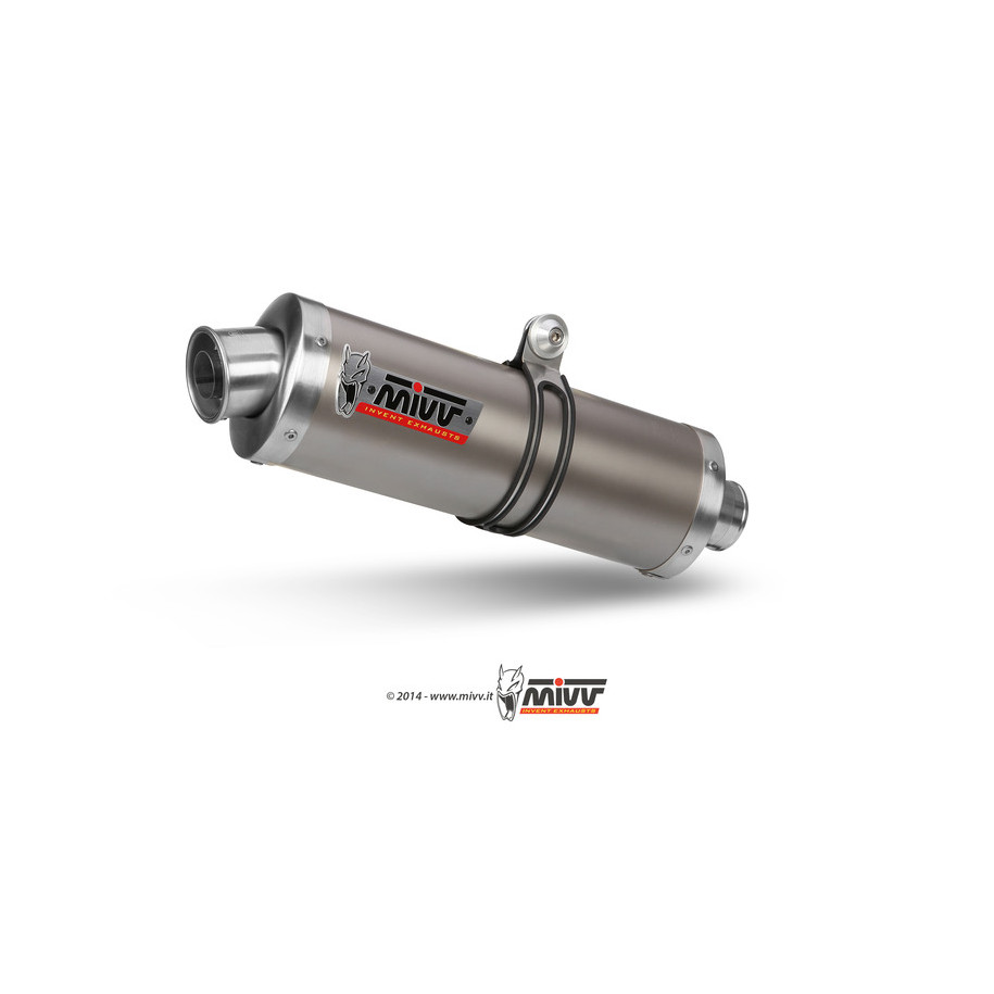 Silencieux MIVV Oval Classic titane Honda XRV750 Africa Twin