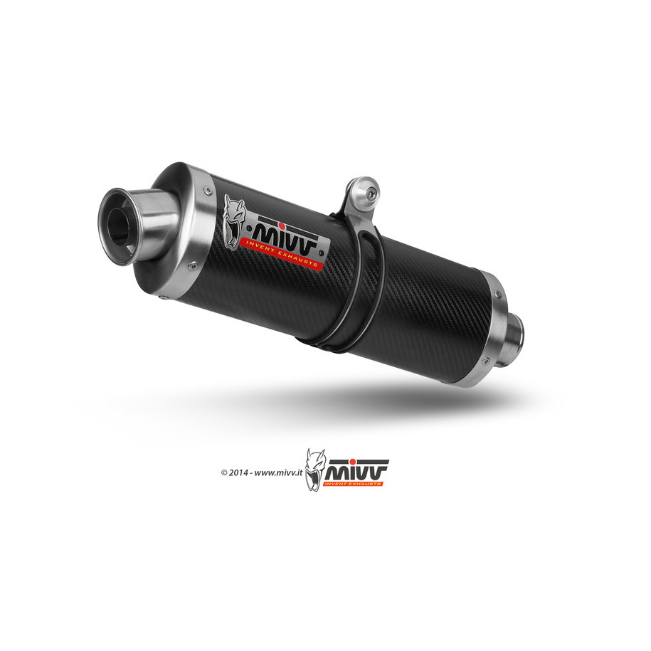 Silencieux MIVV Oval Classic carbone Suzuki GSF600 Bandit