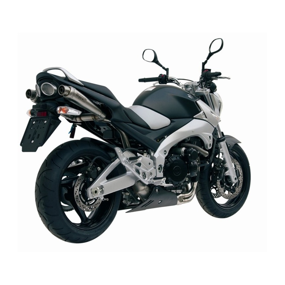 Silencieux double MIVV X-Cone inox Suzuki GSR600