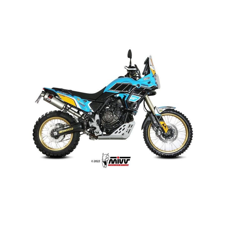 Silencieux MIVV Dakar Slip-On acier inoxydable - Yamaha Ténéré 700 19-22