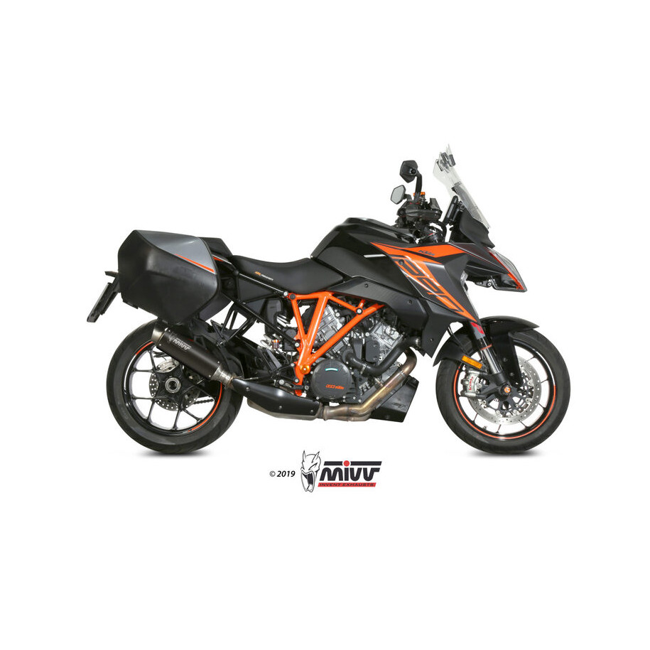 Silencieux MIVV Dakar Slip-On acier inoxydable noir - KTM 1290 Superduke GT