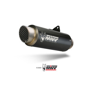 Silencieux MIVV Dakar Slip-On acier inoxydable noir - KTM 1290 Superduke GT