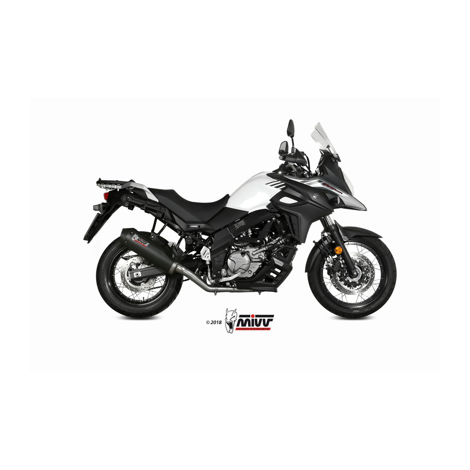 Ligne complète MIVV Oval carbone/casquette carbone - Suzuki DL650 V-Strom