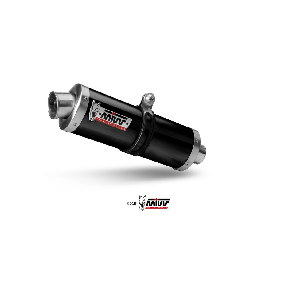Silencieux MIVV Oval acier noir