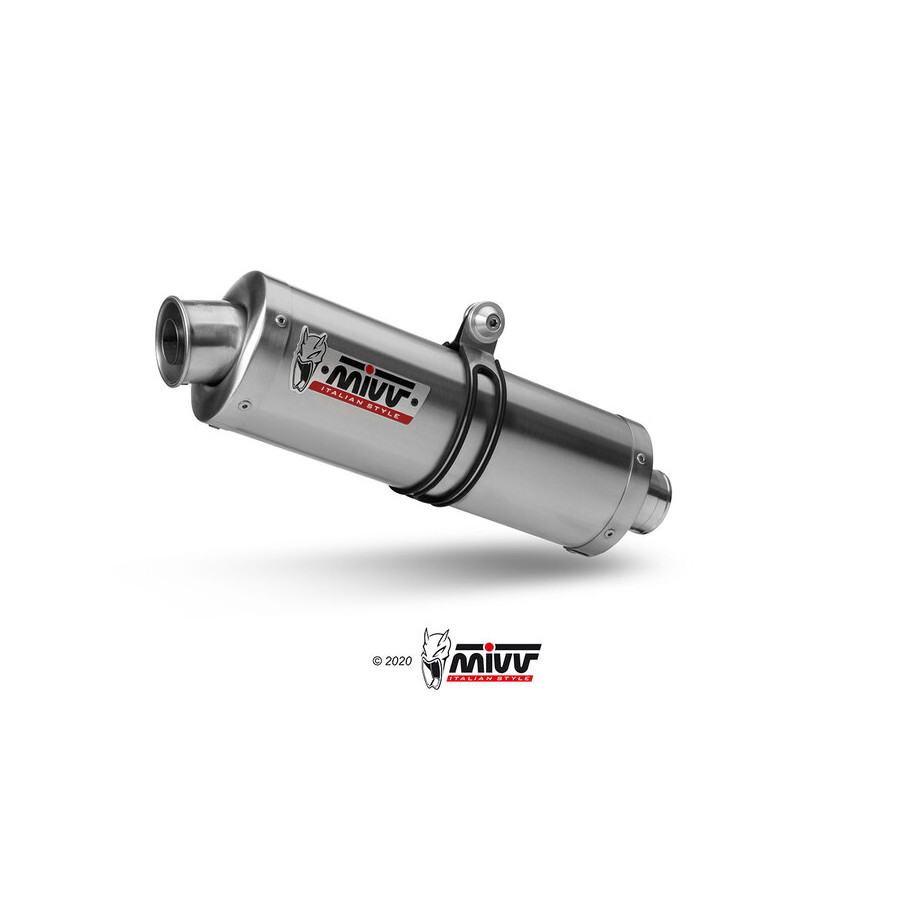 Silencieux MIVV Oval acier inox